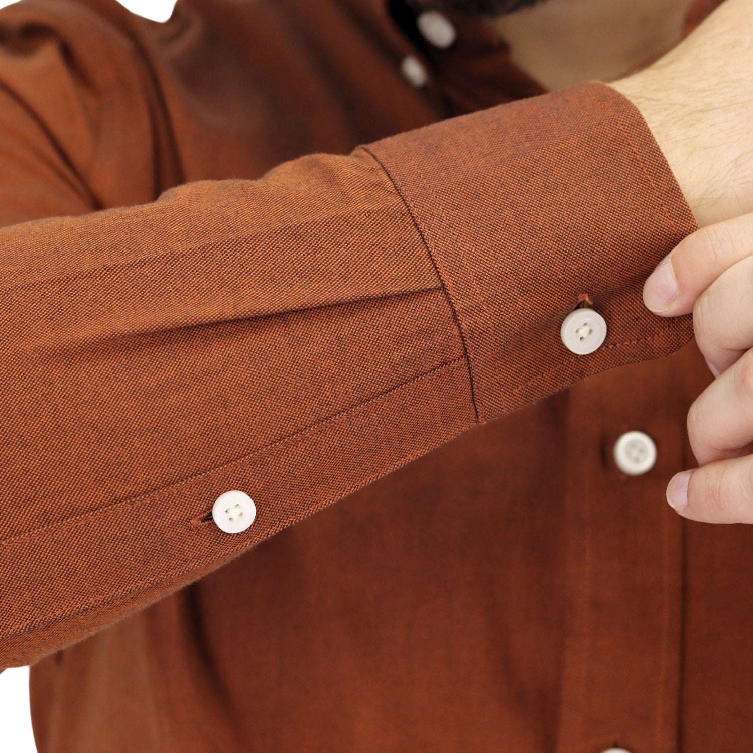 Men's Cotton Oxford Full Opening Long Sleeve Slim Fit Shirt