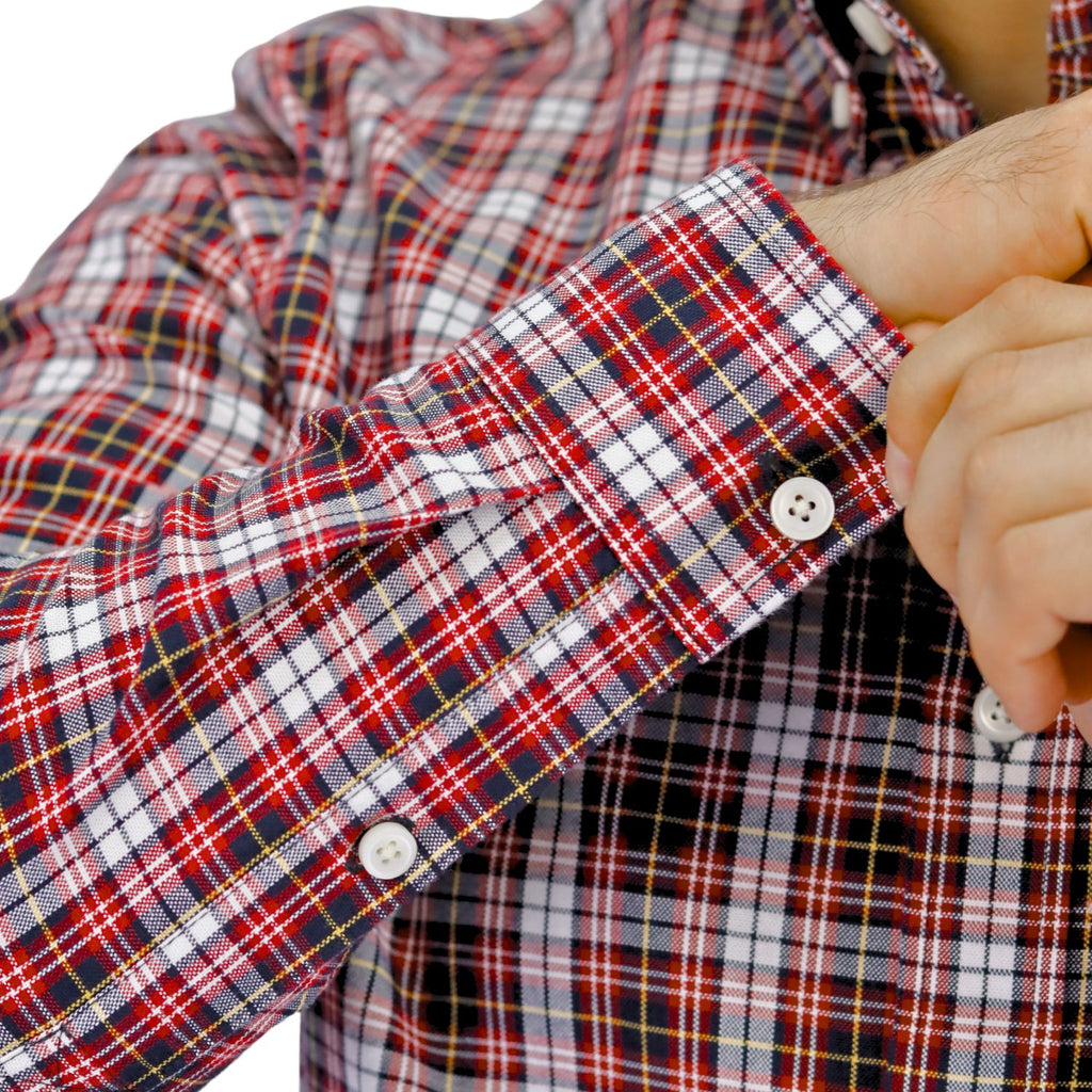 Men's Cotton Oxford Full Opening Long Sleeve Slim Fit Shirt