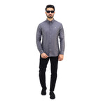 Men's Cotton Oxford Full Opening Long Sleeve Slim Fit Shirt