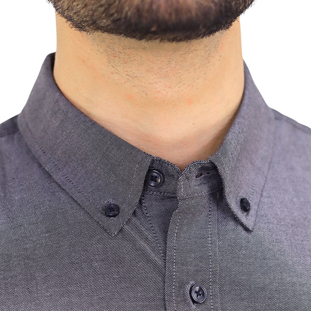 Men's Cotton Oxford Full Opening Long Sleeve Slim Fit Shirt