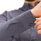 Men's Cotton Oxford Full Opening Long Sleeve Slim Fit Shirt