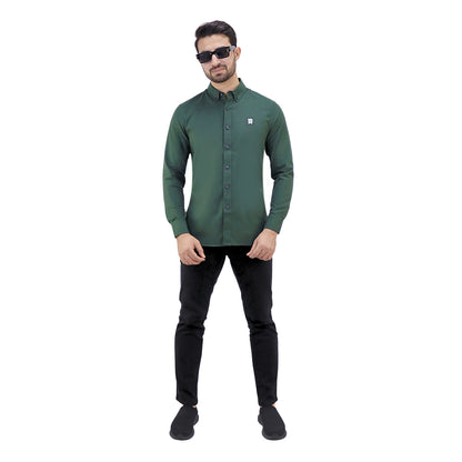 Men's Cotton Oxford Full Opening Long Sleeve Slim Fit Shirt