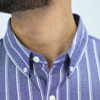 Men's Cotton Oxford Full Opening Long Sleeve Slim Fit Shirt