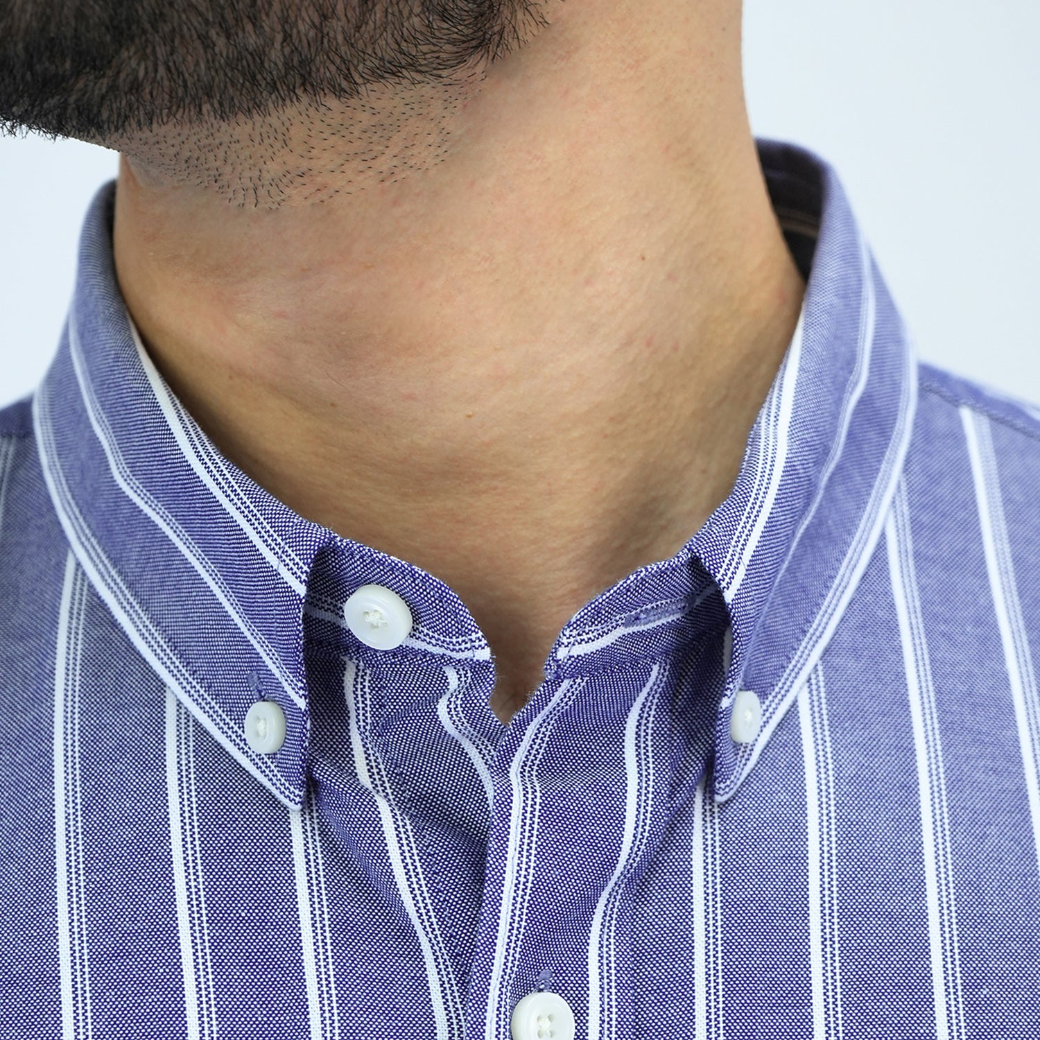 Men's Cotton Oxford Full Opening Long Sleeve Slim Fit Shirt