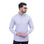 Giordano Men's Cotton Oxford Full Opening Long Sleeve Slim Fit Shirt-Multicolor