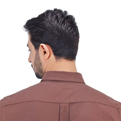 Men's Cotton Oxford Full Opening Long Sleeve Slim Fit Shirt