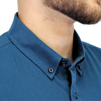 Men's Cotton Oxford Full Opening Long Sleeve Slim Fit Shirt