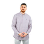 Giordano Men's Cotton Oxford Full Opening Long Sleeve Slim Fit Shirt-Multicolor