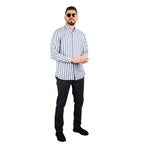 Men's Cotton Oxford Full Opening Long Sleeve Slim Fit Shirt