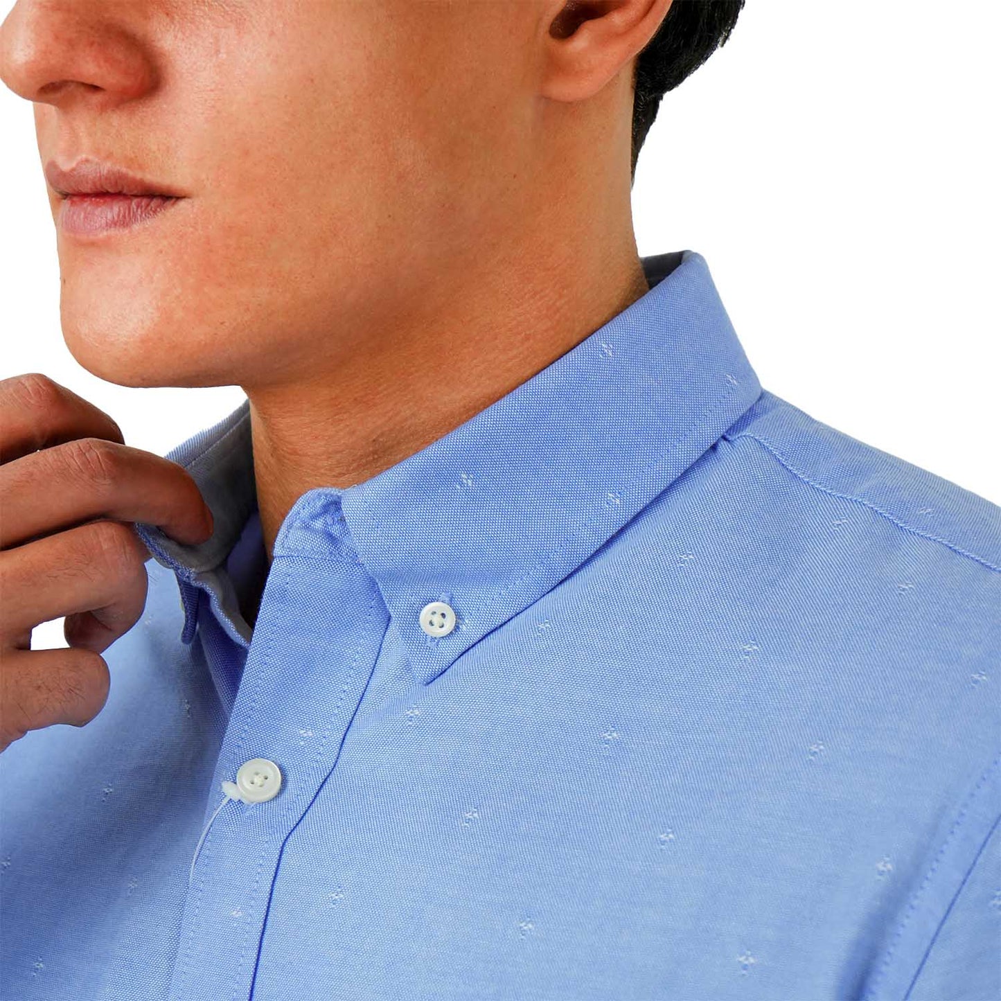 Men's Cotton Oxford Full Opening Long Sleeve Slim Fit Shirt