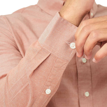 Men's Cotton Oxford Full Opening Long Sleeve Slim Fit Shirt
