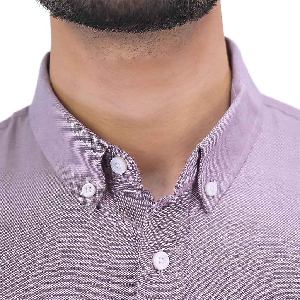 Men's Cotton Oxford Full Opening Long Sleeve Slim Fit Shirt