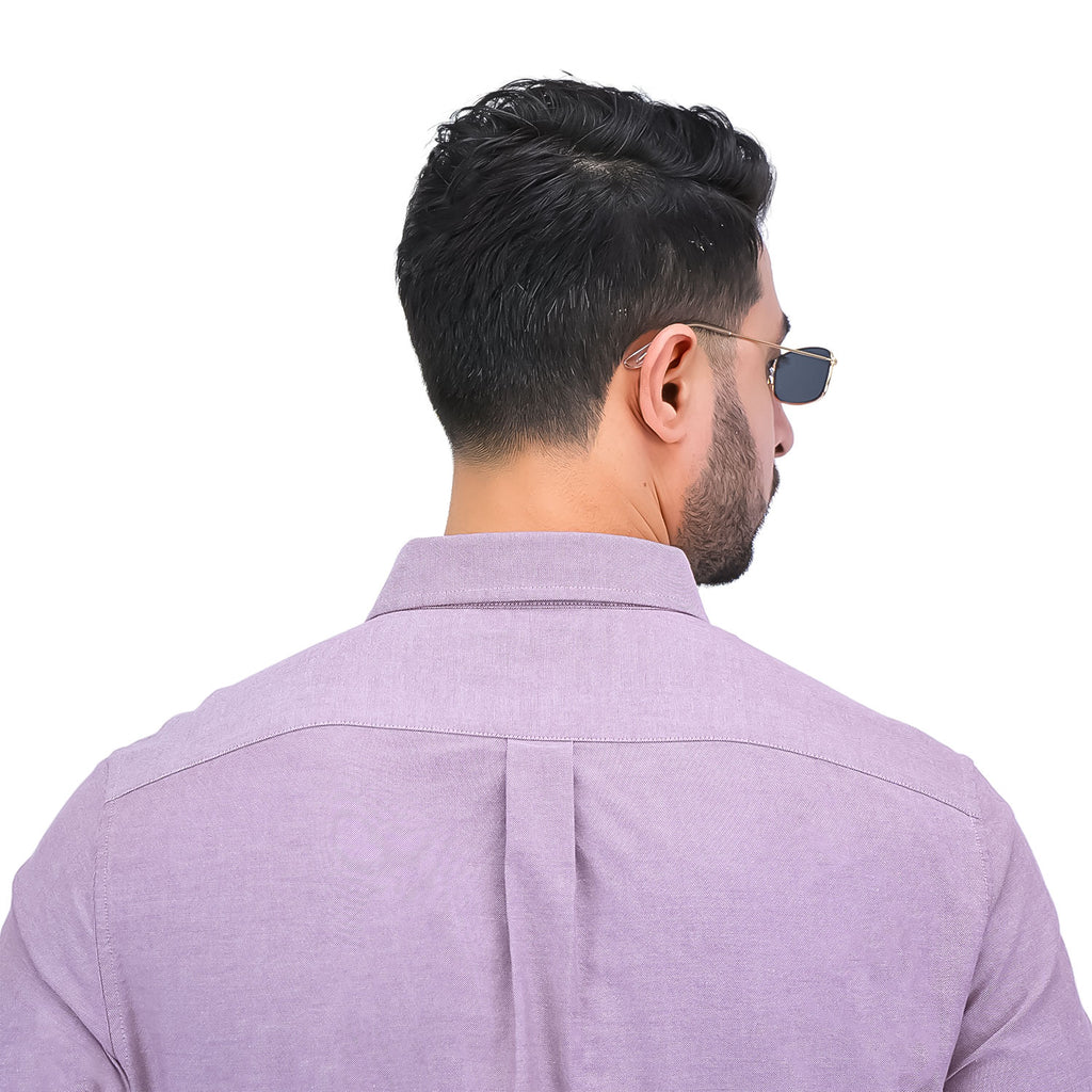 Men's Cotton Oxford Full Opening Long Sleeve Slim Fit Shirt