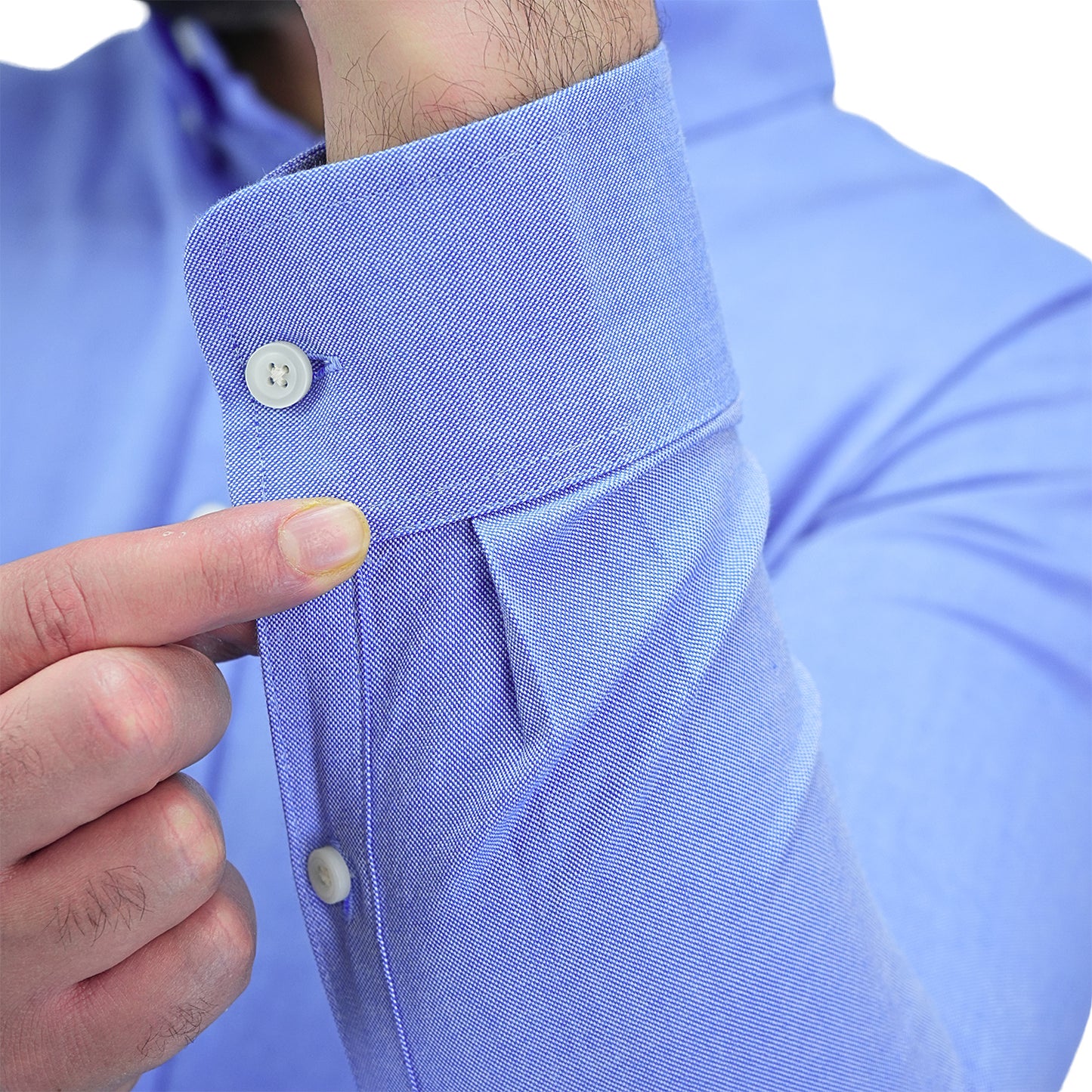 Men's Cotton Oxford Full Opening Long Sleeve Slim Fit Shirt