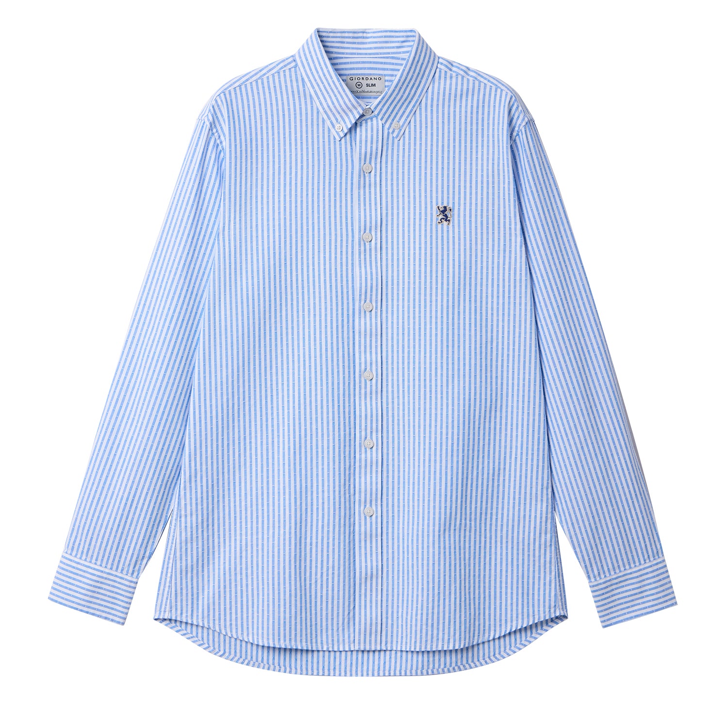 Men's Cotton Oxford Full Opening Long Sleeve Slim Fit Shirt
