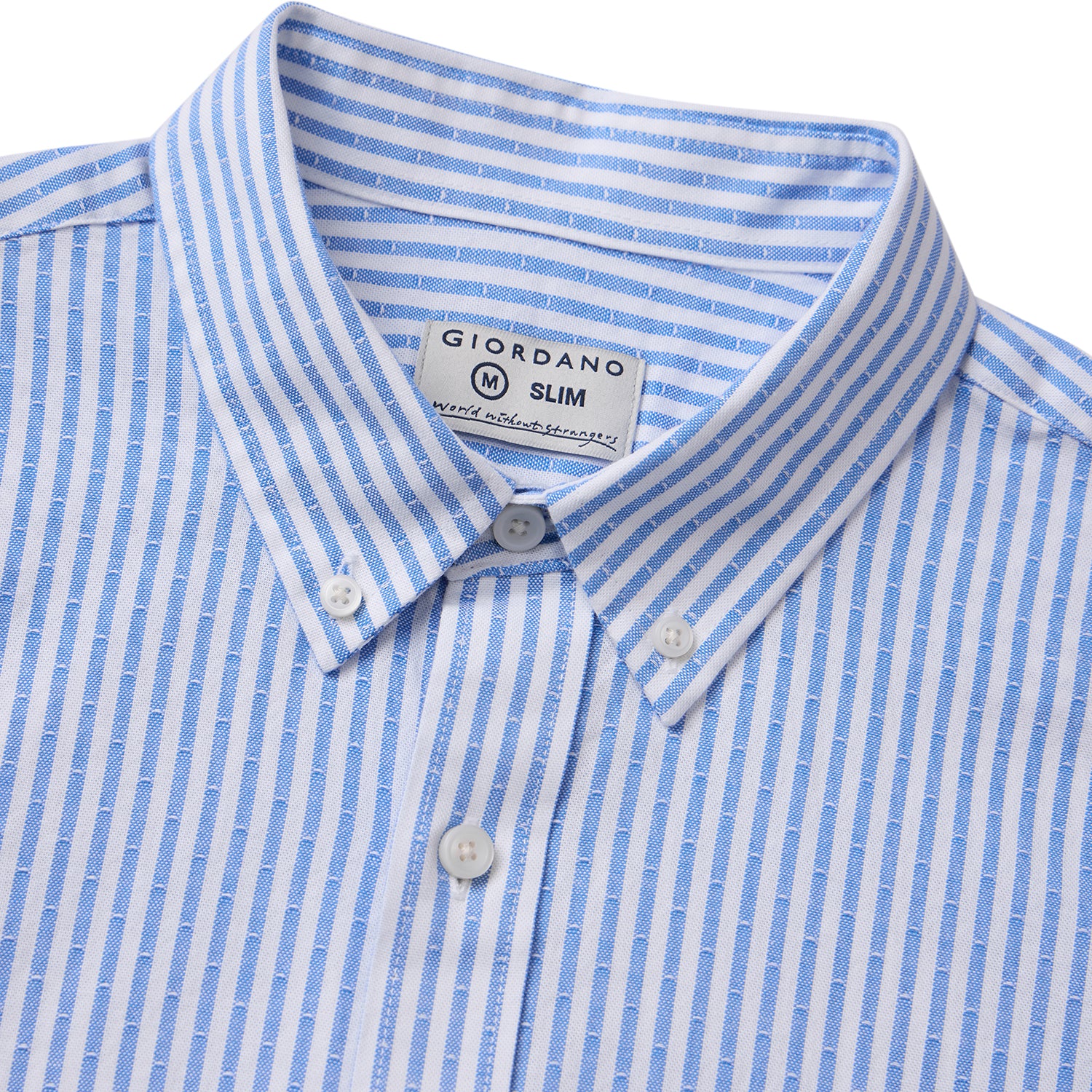 Men's Cotton Oxford Full Opening Long Sleeve Slim Fit Shirt