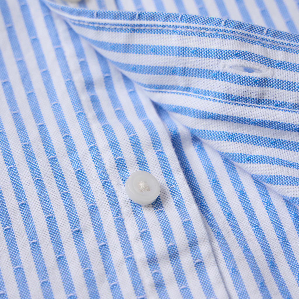 Men's Cotton Oxford Full Opening Long Sleeve Slim Fit Shirt