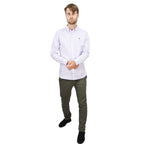 Men's Shirt With Small Lion Embroidery