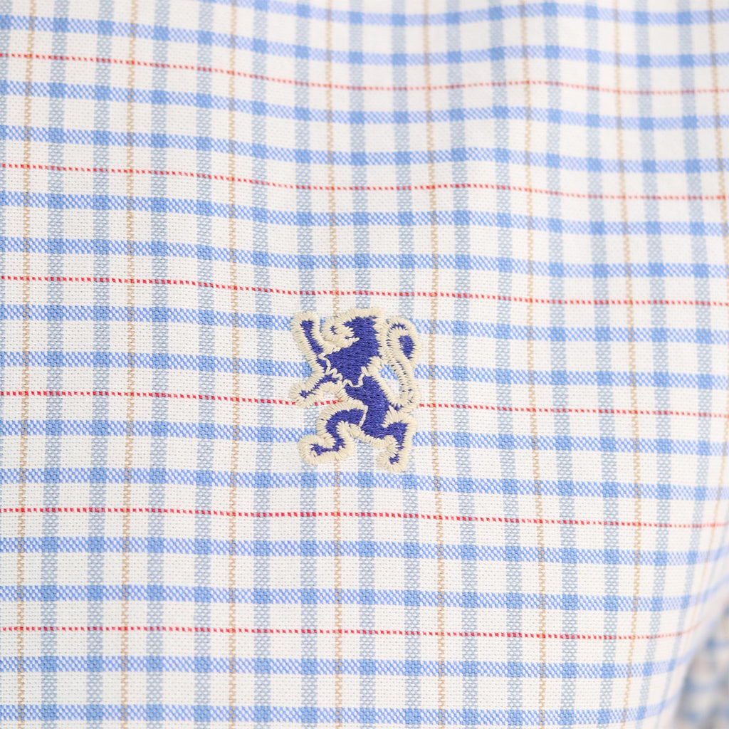 Men's Shirt With Small Lion Embroidery