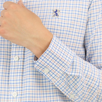 Men's Shirt With Small Lion Embroidery