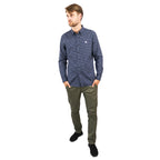Men's Shirt With Small Lion Embroidery