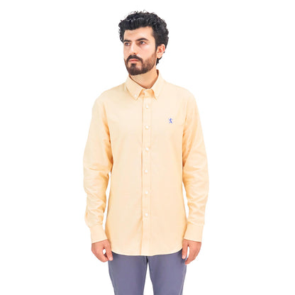 Men's Shirt With Small Lion Embroidery