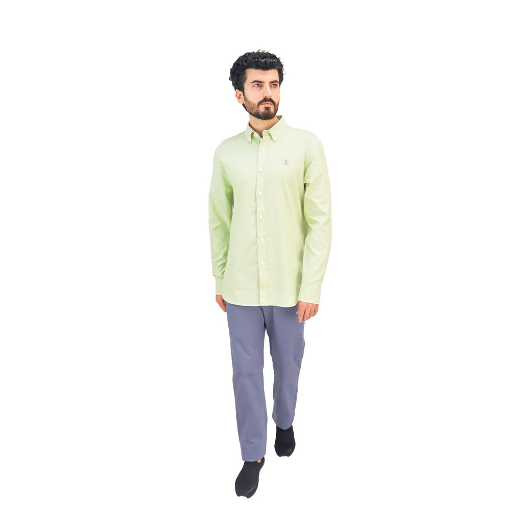 Men's Shirt With Small Lion Embroidery