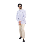 Men's Shirt With Small Lion Embroidery