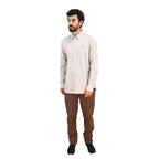 Men's Shirt With Small Lion Embroidery