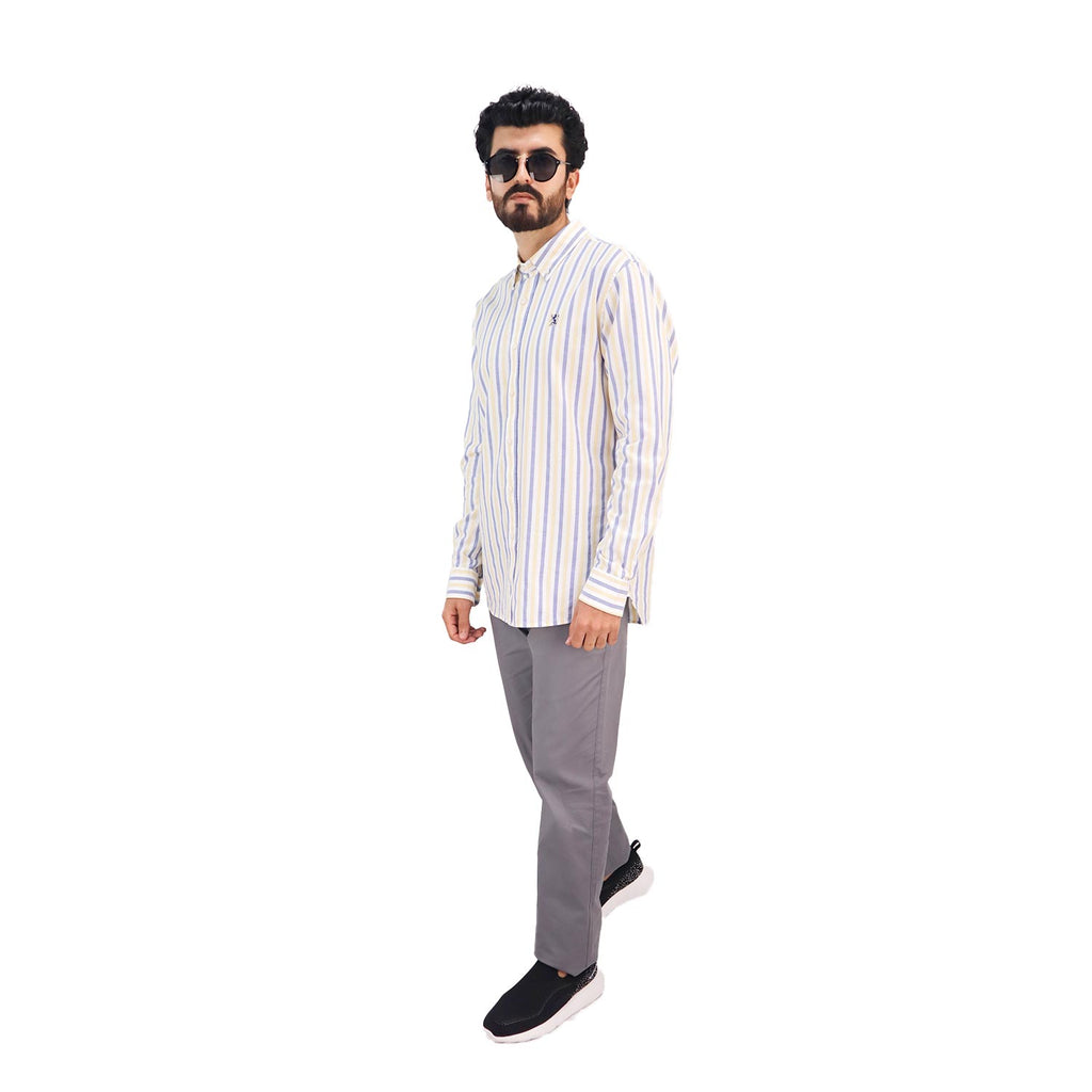 Men's Shirt With Small Lion Embroidery