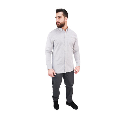 Men's Shirt With Small Lion Embroidery