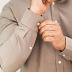 Men's Shirt With Small Lion Embroidery