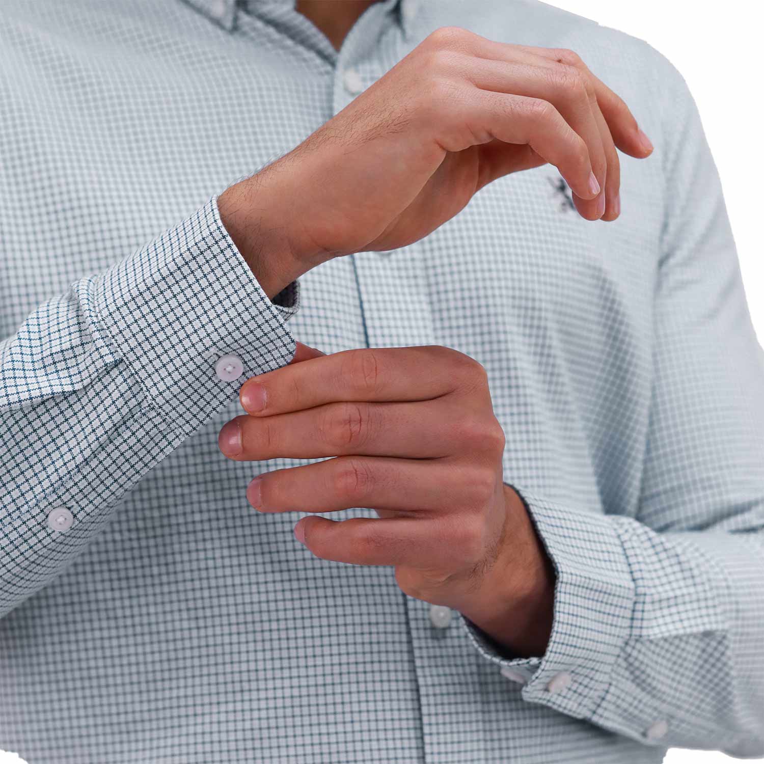 Men's Shirt With Small Lion Embroidery