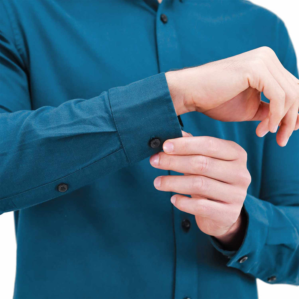 Men's Shirt With Small Lion Embroidery