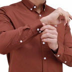 Men's Shirt With Small Lion Embroidery
