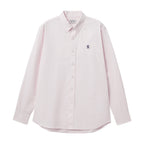 Giordano Men's Shirt With Small Lion Embroidery-White