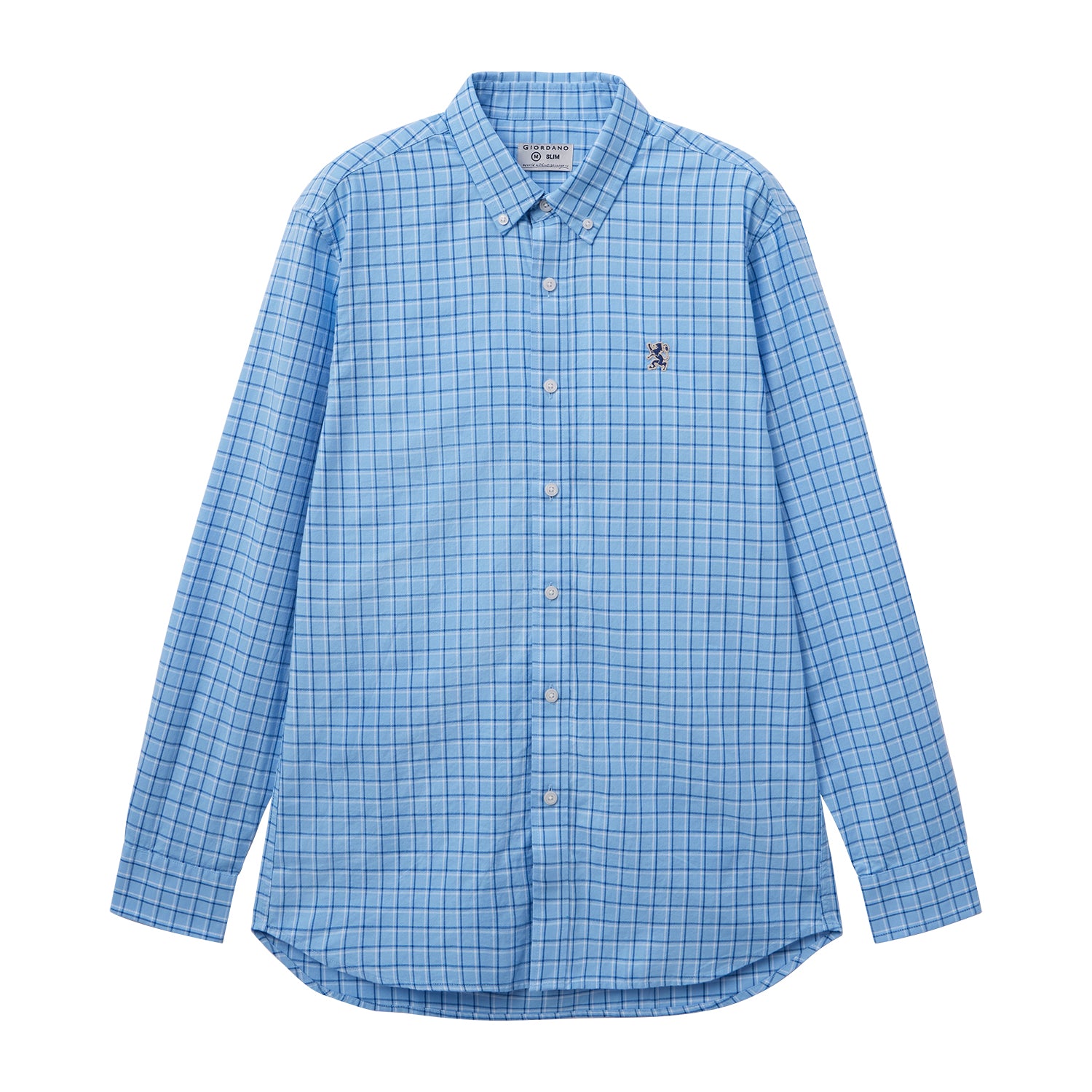 Men's Shirt With Small Lion Embroidery