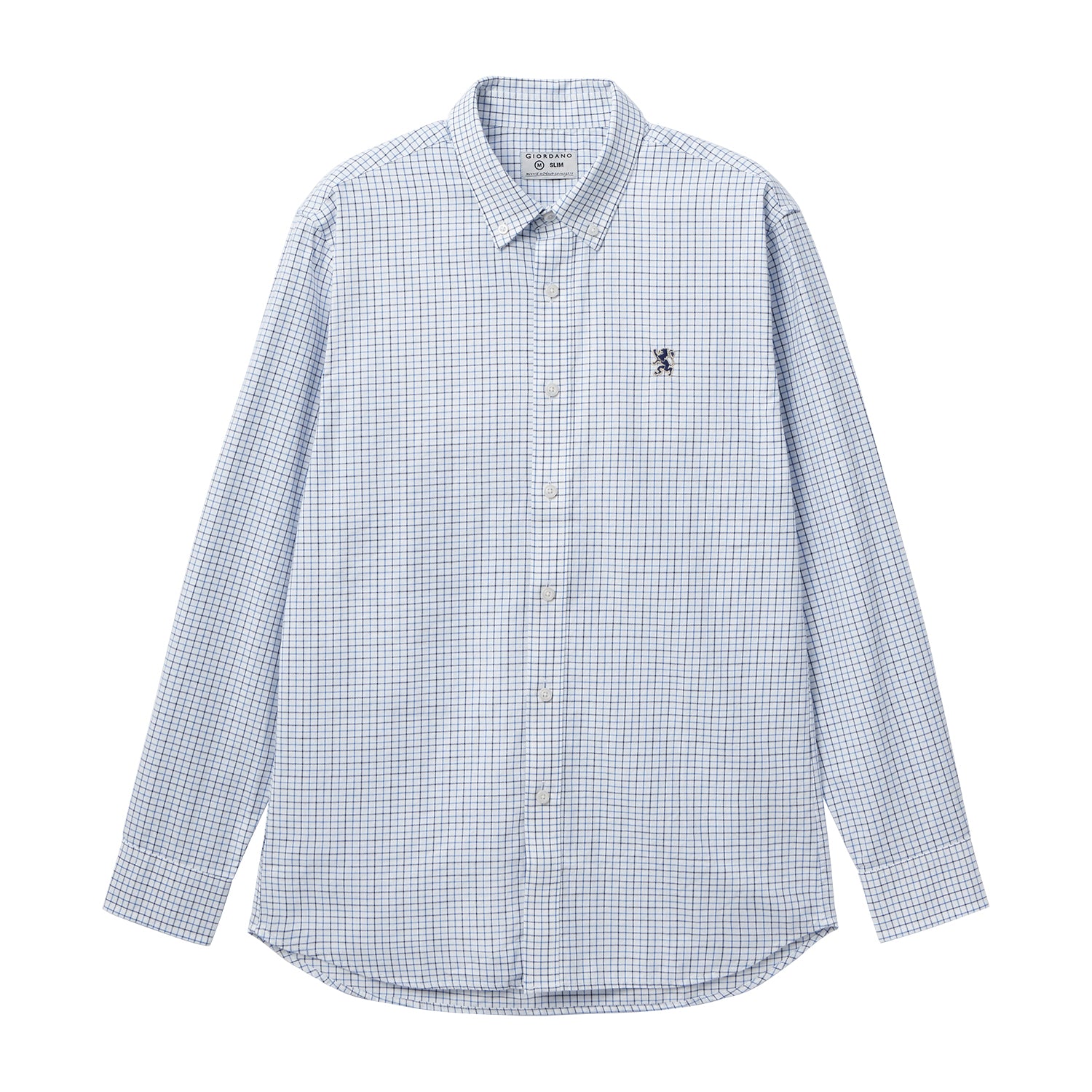 Men's Shirt With Small Lion Embroidery