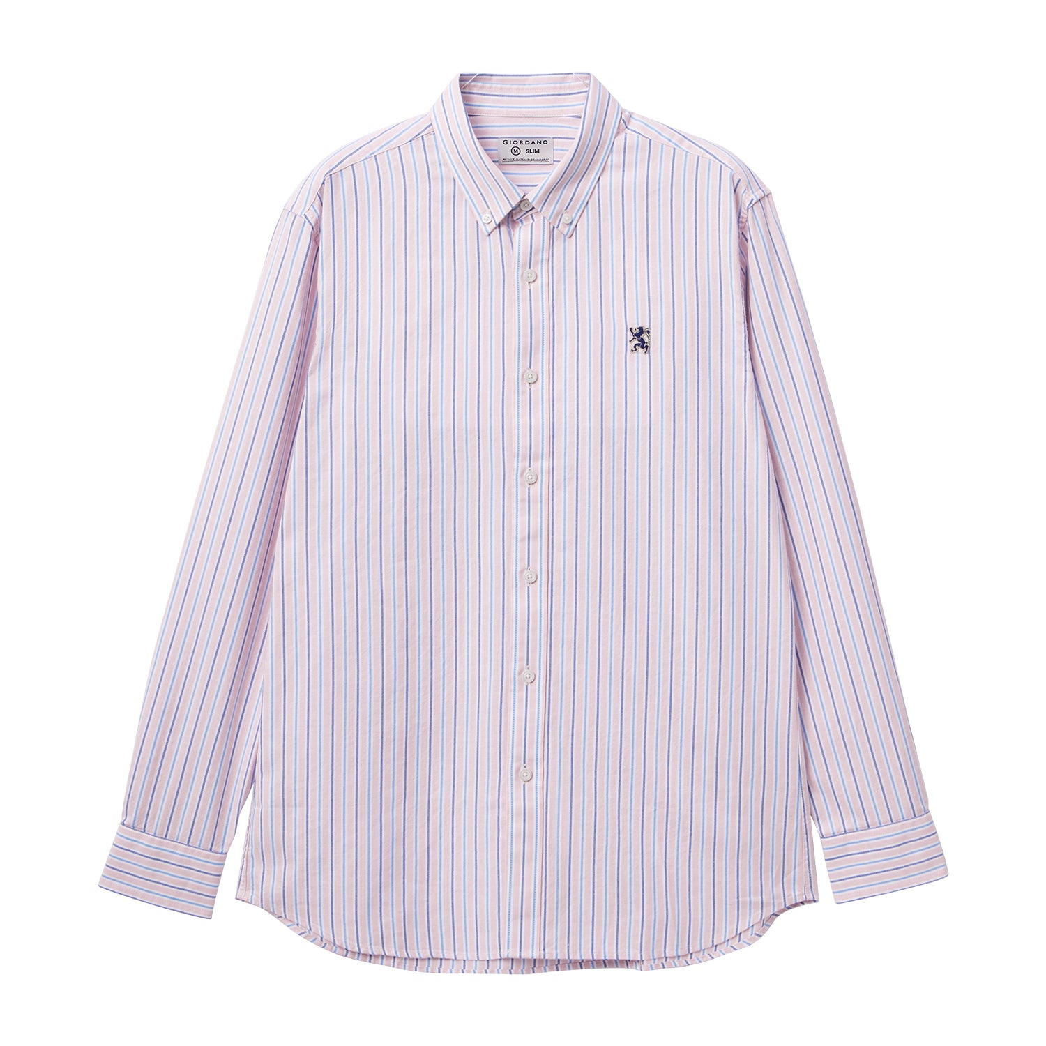 Men's Shirt With Small Lion Embroidery