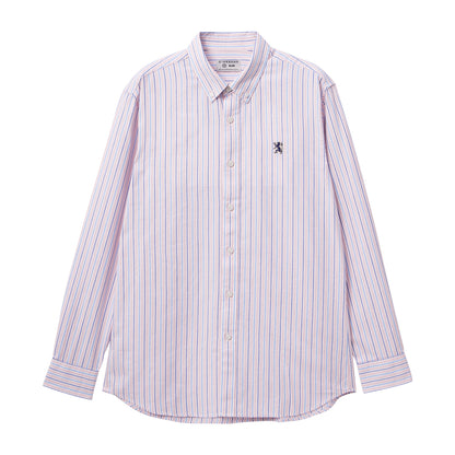 Men's Shirt With Small Lion Embroidery
