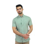 Giordano Men's Cotton Shirt-Green