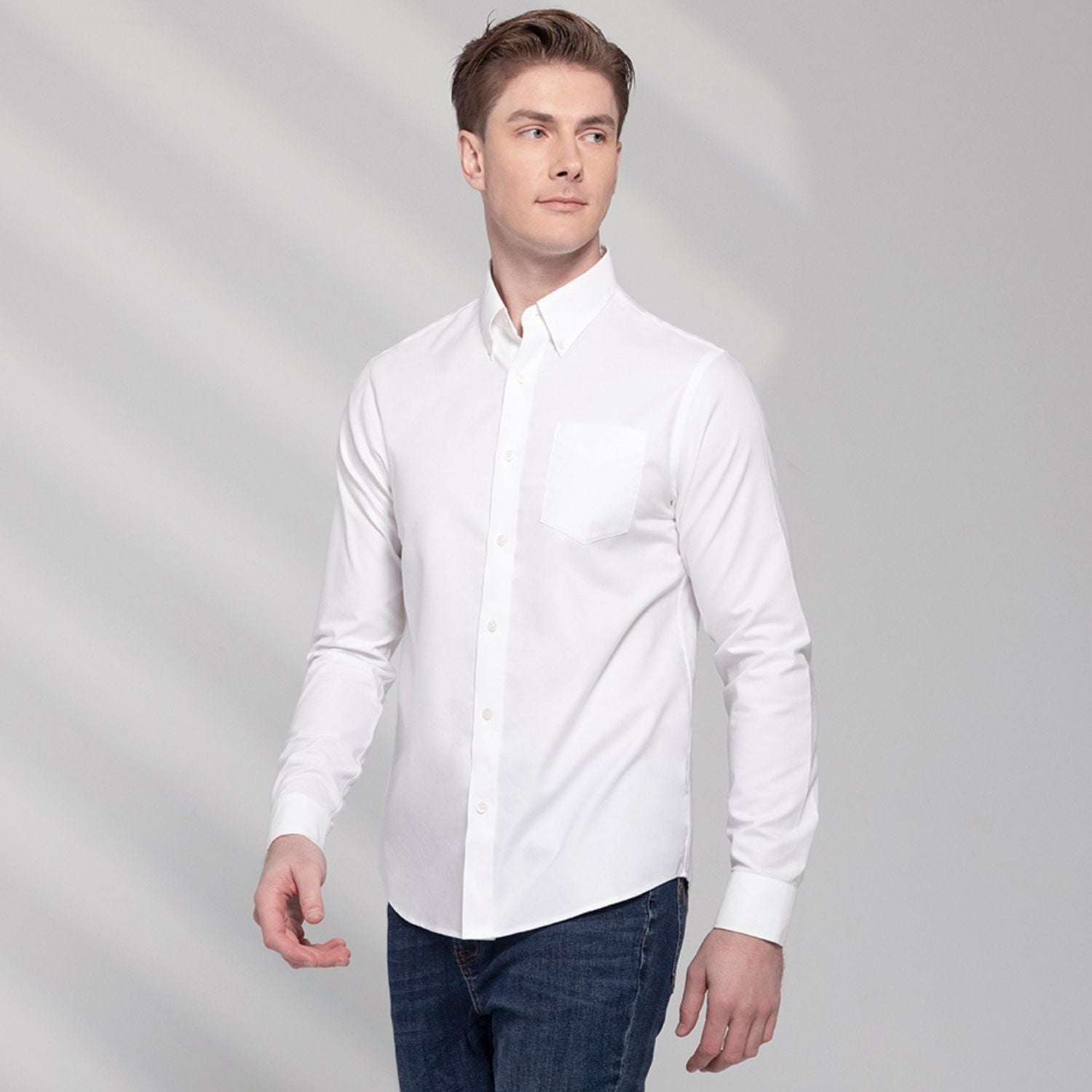 Men's Cotton Oxford Regular Fit Wrinkle Free Shirt