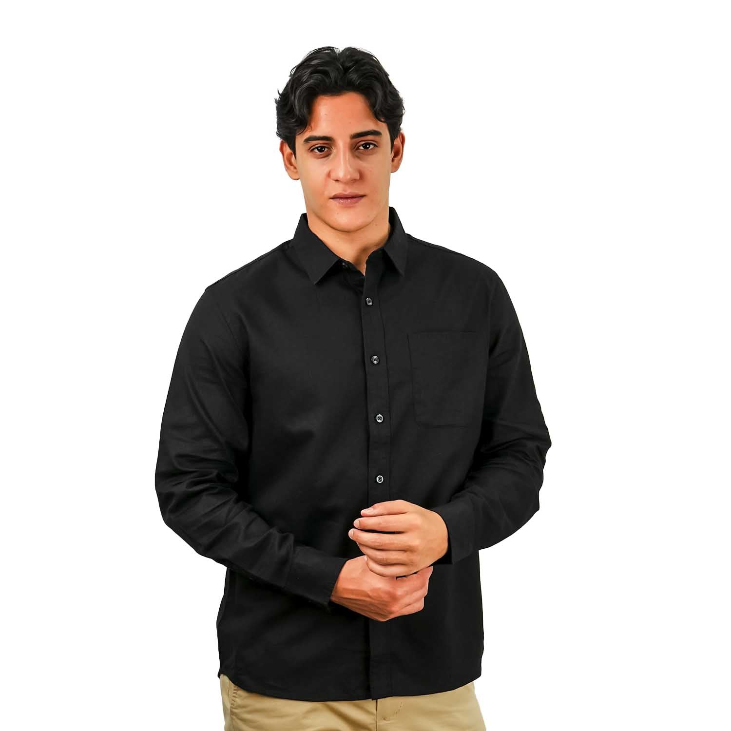 Men's Linen Cotton Poplin Shirt