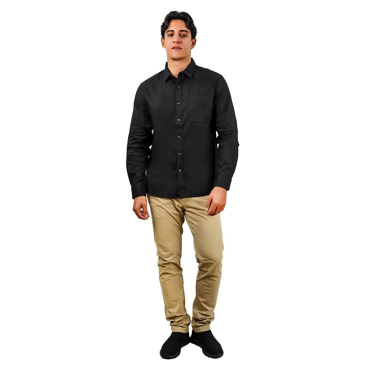 Men's Linen Cotton Poplin Shirt