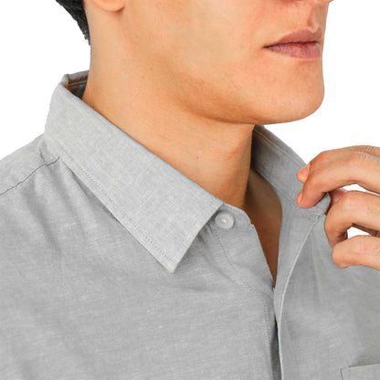 Men's Linen Cotton Poplin Shirt