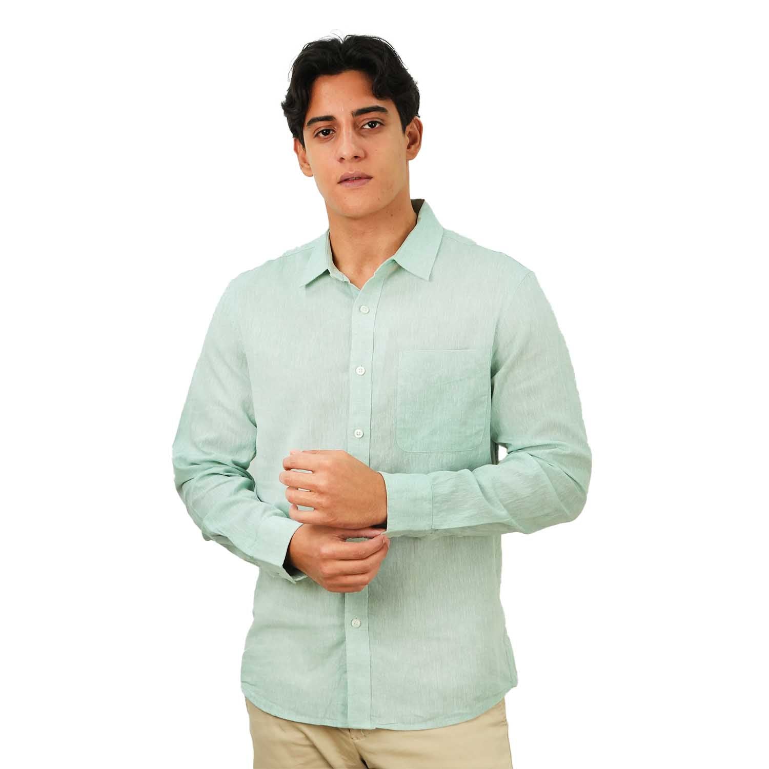 Men's Linen Cotton Poplin Shirt