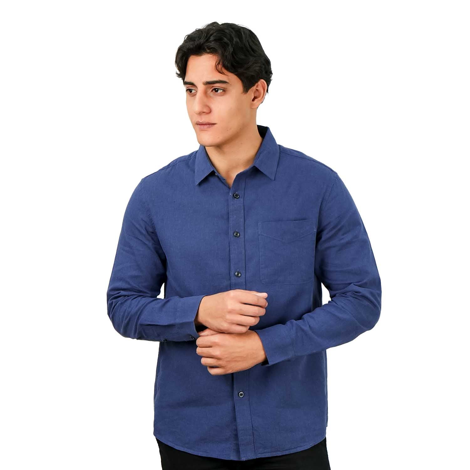 Men's Linen Cotton Poplin Shirt