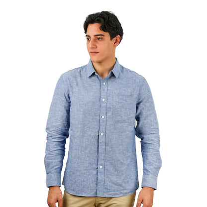 Men's Linen Cotton Poplin Shirt