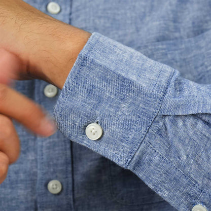 Men's Linen Cotton Poplin Shirt