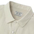 Men's Linen Cotton Poplin Short Sleeve Shirt